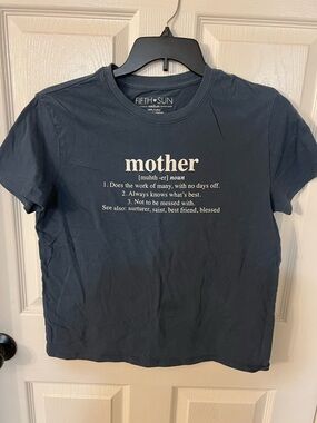 Fifth Sun Navy Graphic 'mother' Tee